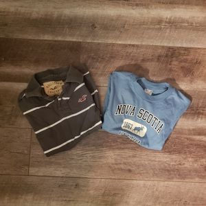 Boys shirts size x small hollister